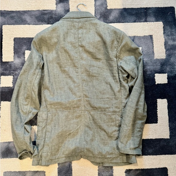 Relwen Tropical Trap Blazer. Lt. Olive Herringbone Size Small. Perfect. - Picture 5 of 6